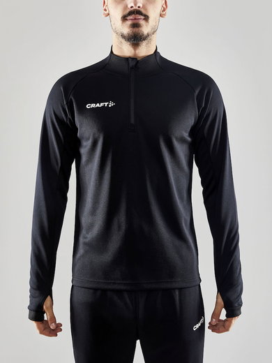 Craft Sport-Langarmshirt Evolve Halfzip - strapazierfähig, aus Stretchmaterial - schwarz Herren